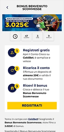 goldbet casino bonus e promozioni